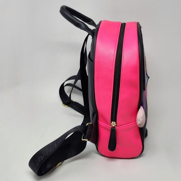 Luv Betsey by Betsey Johnson Mini Backpack Kitsch Girl Rainbow Glitter Pink - Picture 3 of 12